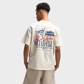 closed space Unlike Humans Cocktail Graphic T-Shirt / Cream