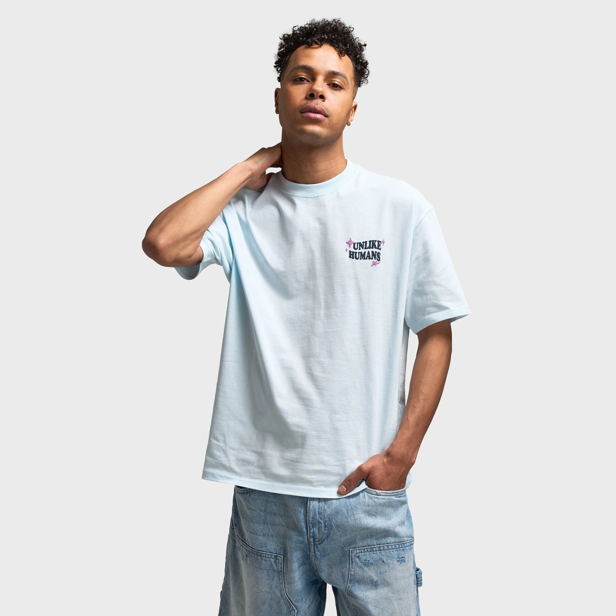 on - road Unlike Humans Good Days Graphic T-Shirt / Delicate Blue