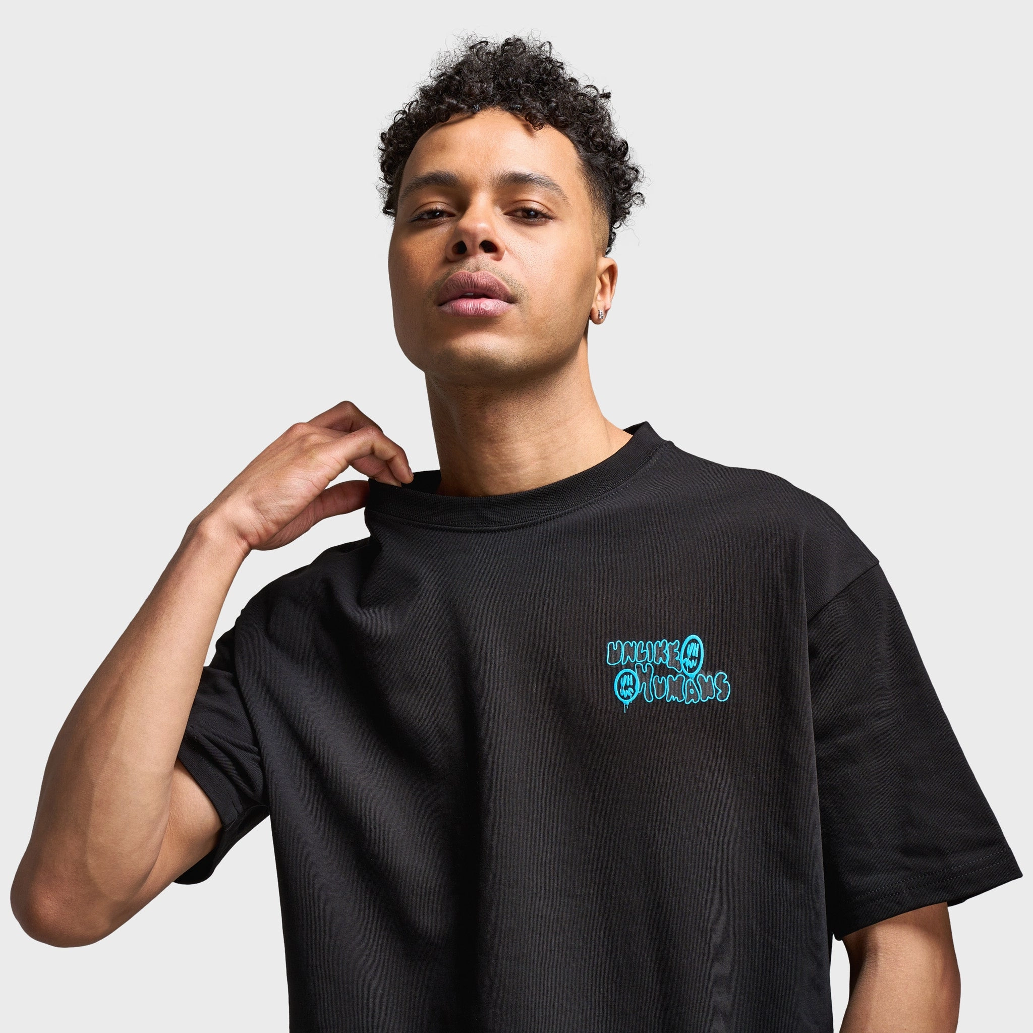 Quick Access Pocket Space - exploration - supportive Unlike Humans Hindsight Graphic T-Shirt / Navy