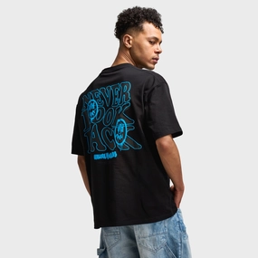 steel made Unlike Humans Hindsight Graphic T-Shirt / Navy