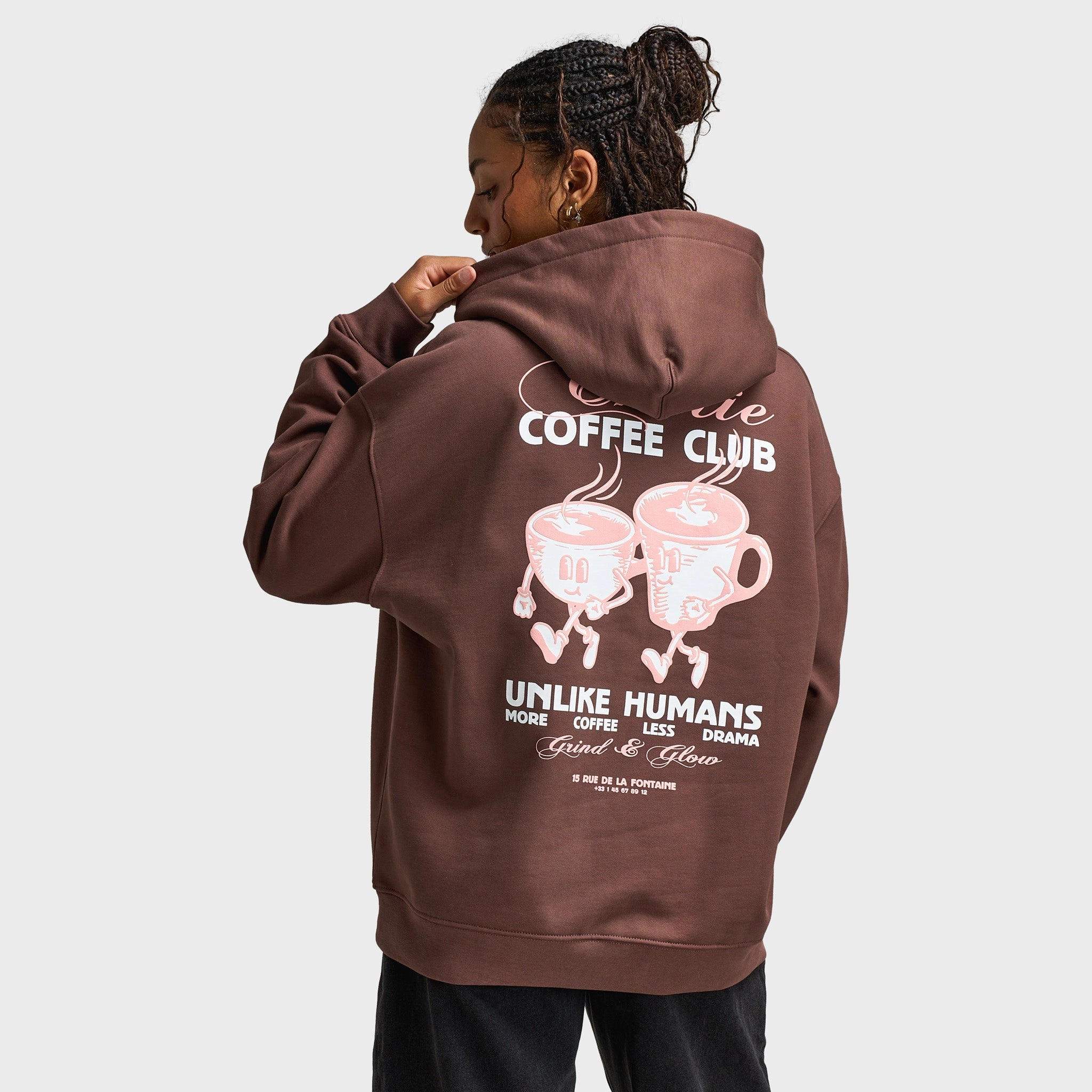 Reinforced Seams Unlike Humans Women's Coffee Overhead Hoodie / French Roast