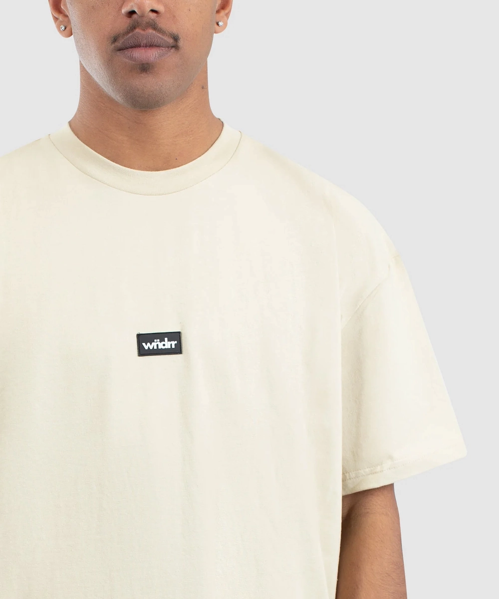 MinimalistStyle CompressionEnhanced Fit WNDRR Hoxton Vintage Fit Tee (Tan)