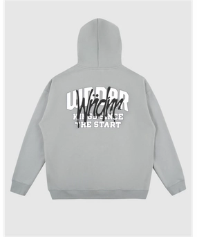Flexible Material WNDRR Top Tier Hood Sweat (Cement Grey)