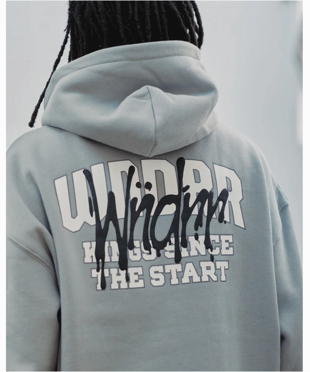 WNDRR Top Tier Hood Sweat (Cement Grey) Brunch Fit