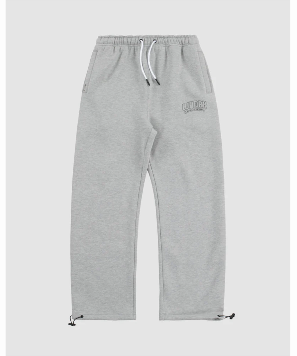 WNDRR Banner Lounge Trackpant (Grey Marle) Lean Glow