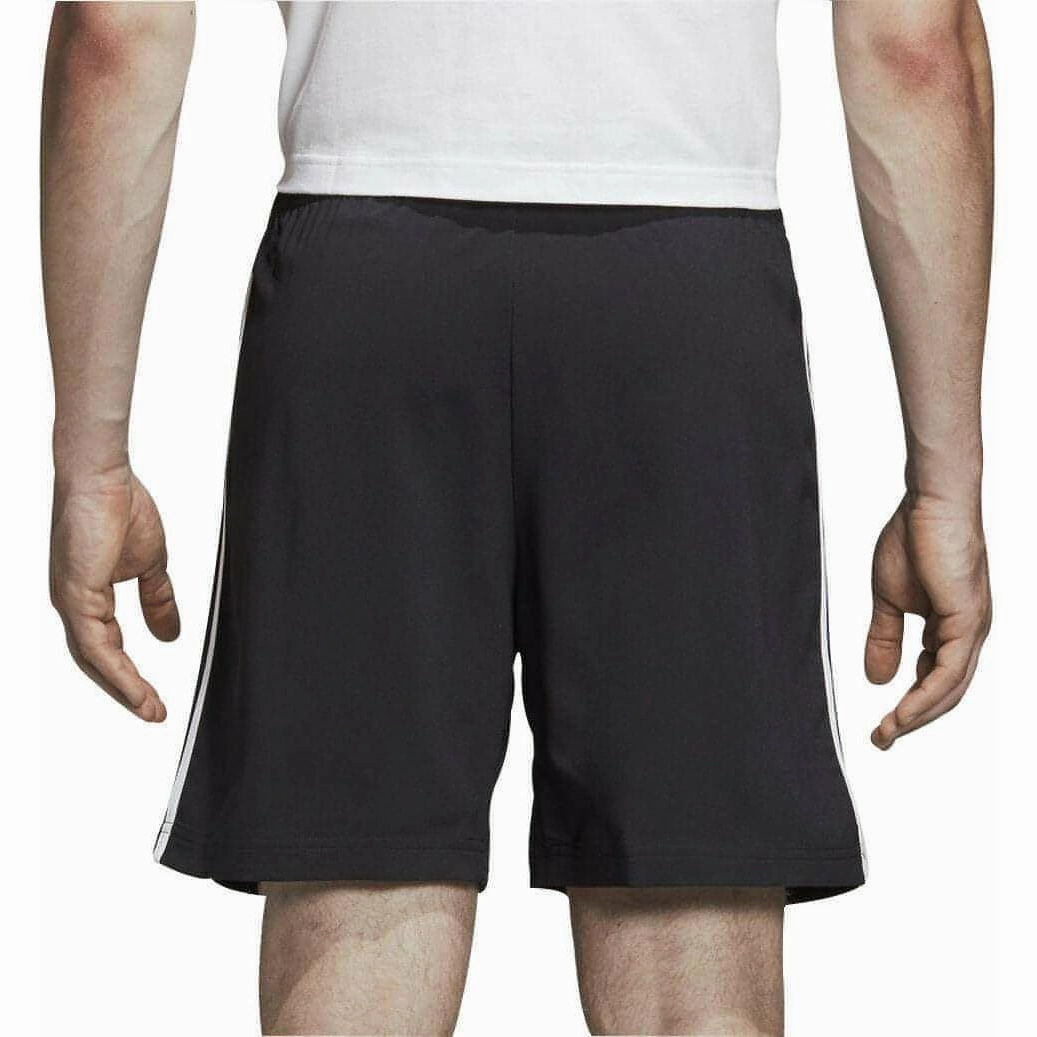 ChafeResistant Seams HypoallergenicMaterial adidas Essentials 3 Stripes Chelsea Mens Training Shorts - Black