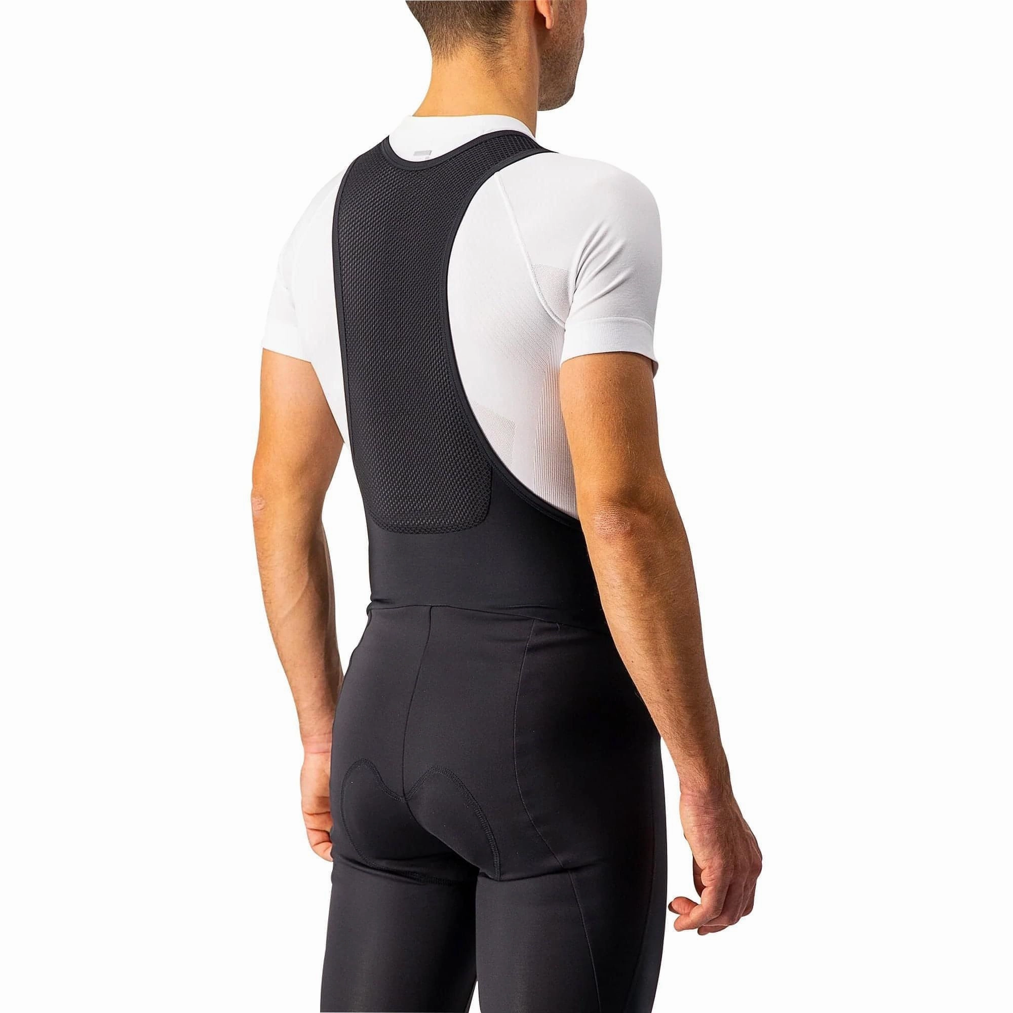 Sculpted Shape Castelli Entrata Wind Mens Cycling Bib Tights - Black