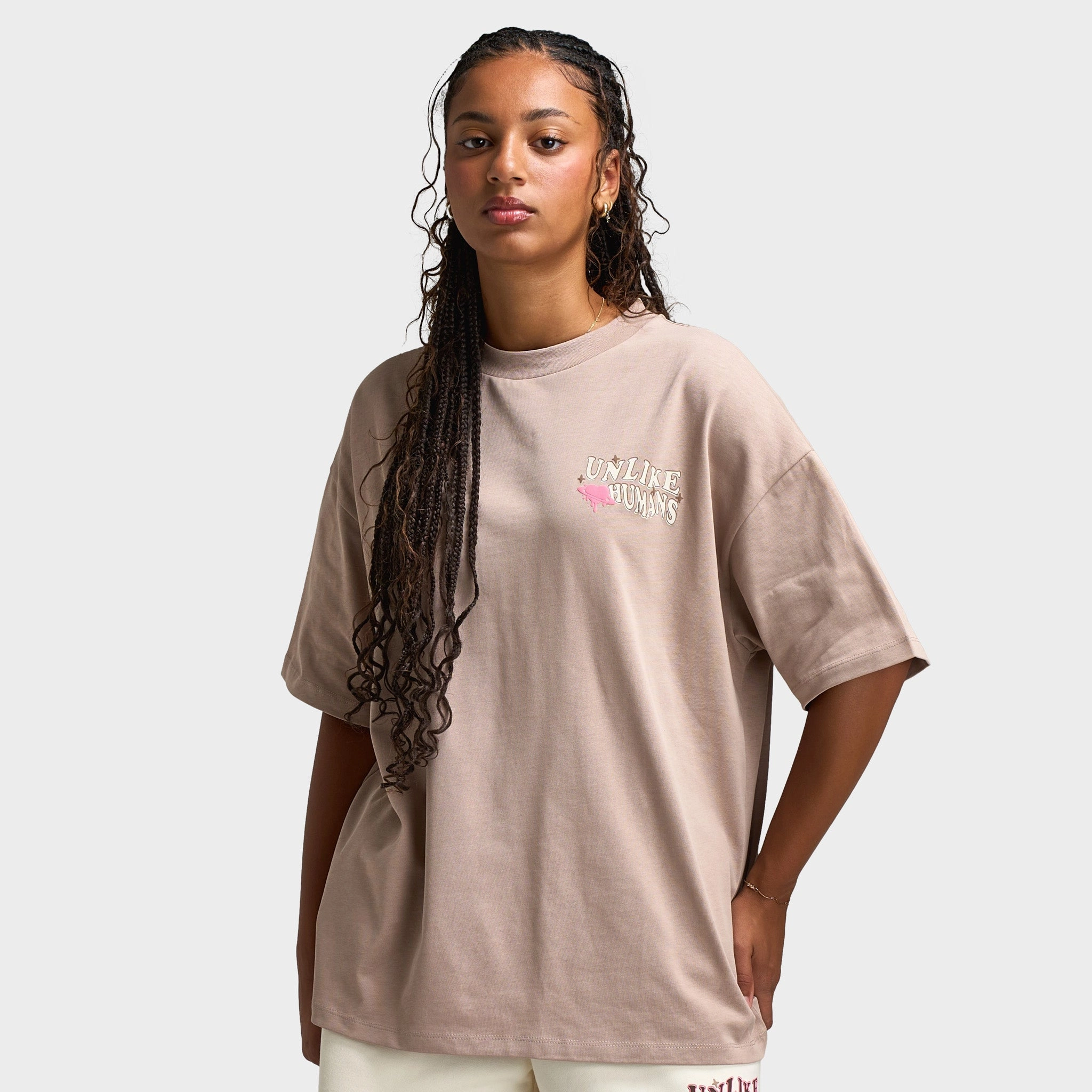 Unlike Humans Women's Wave Tee / Goat Breathable Look