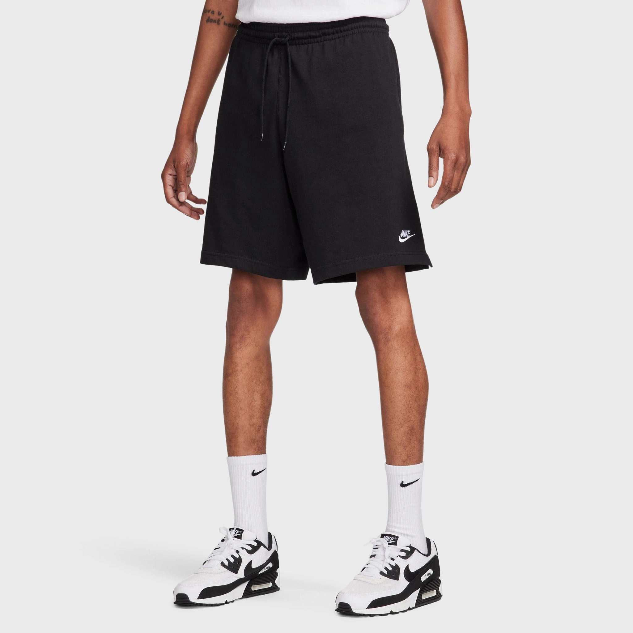 Camouflage Pattern Nike Sportswear Club Knit Shorts Black / White