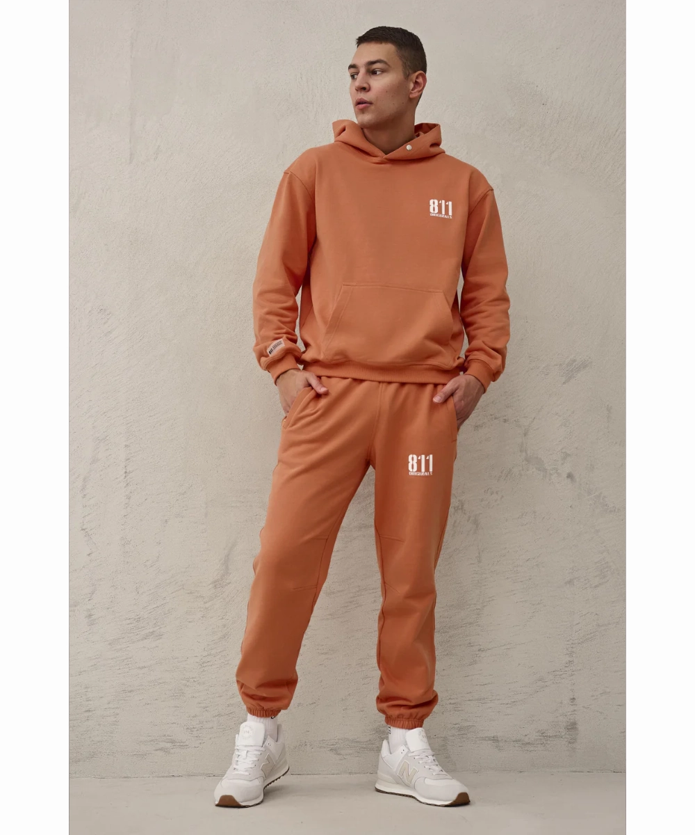 811 Originals Unisex Official Hoodie (Burnt Orange) StaticResistant OdorResistant