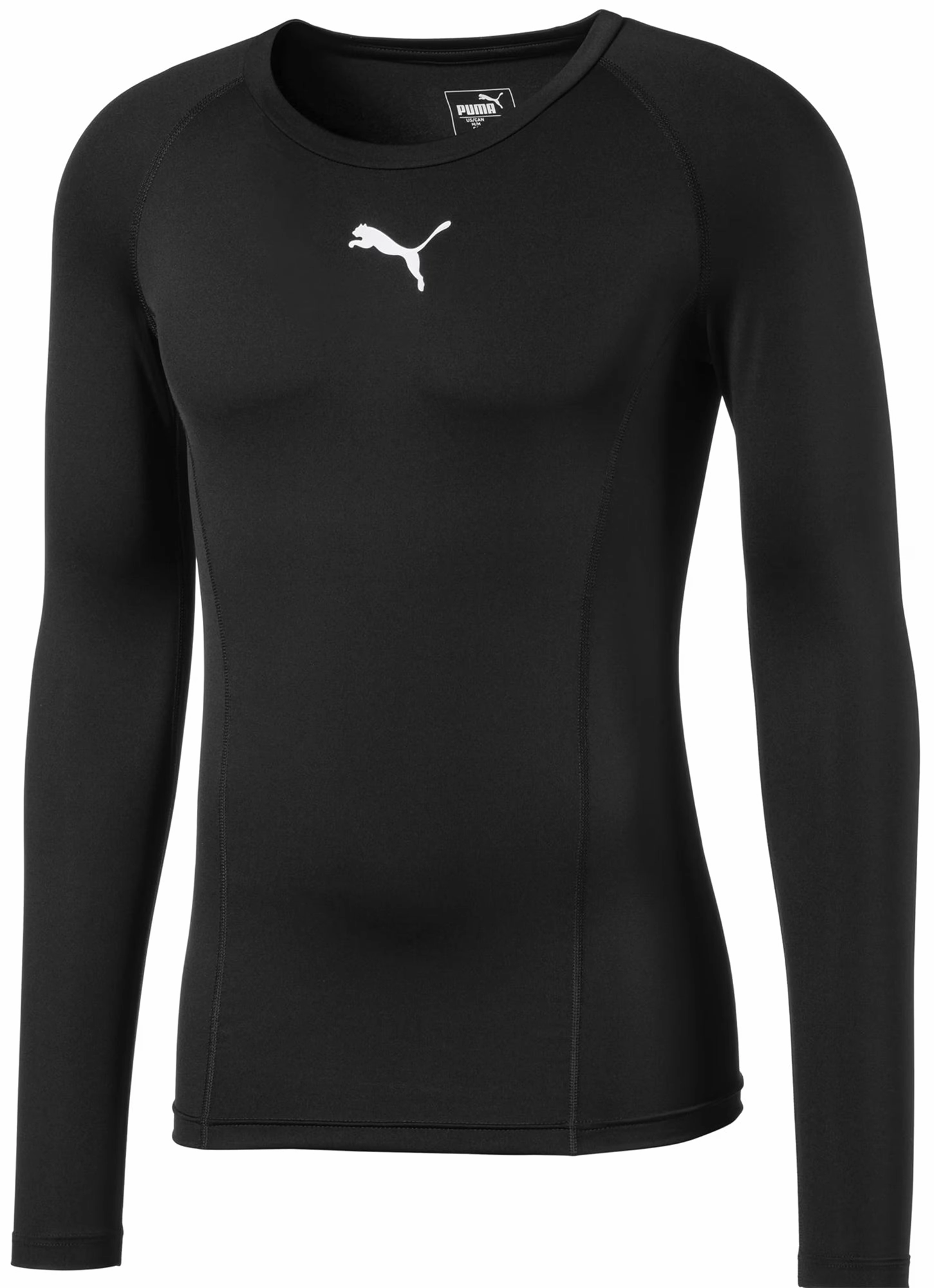 ReinforcedHems Puma Liga Baselayer Long Sleeve Mens Training Top - Black