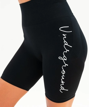 Street Glow UNDRGROUND Booty Shaper Bike Shorts (Black)