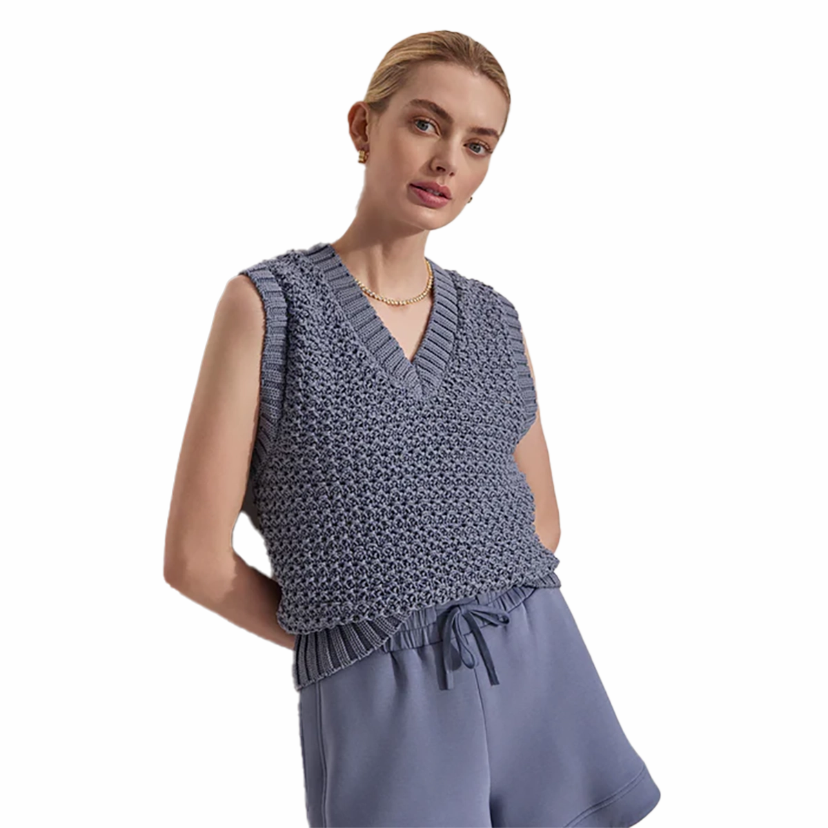 Varley Adie Knit Vest Modern Utility