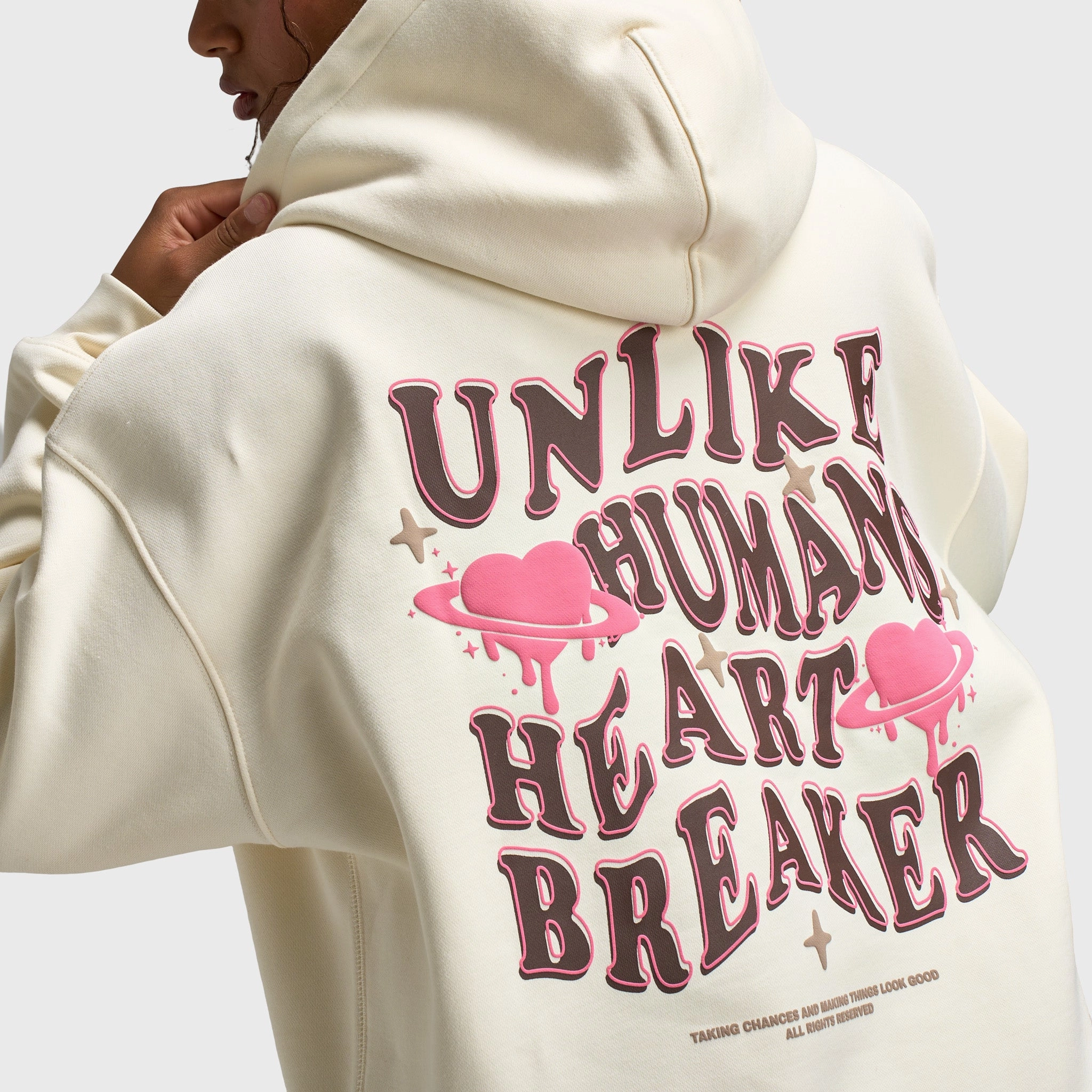 Flexible Shoulder Gussets Unlike Humans Women's Wave Overhead Hoodie / Tofu