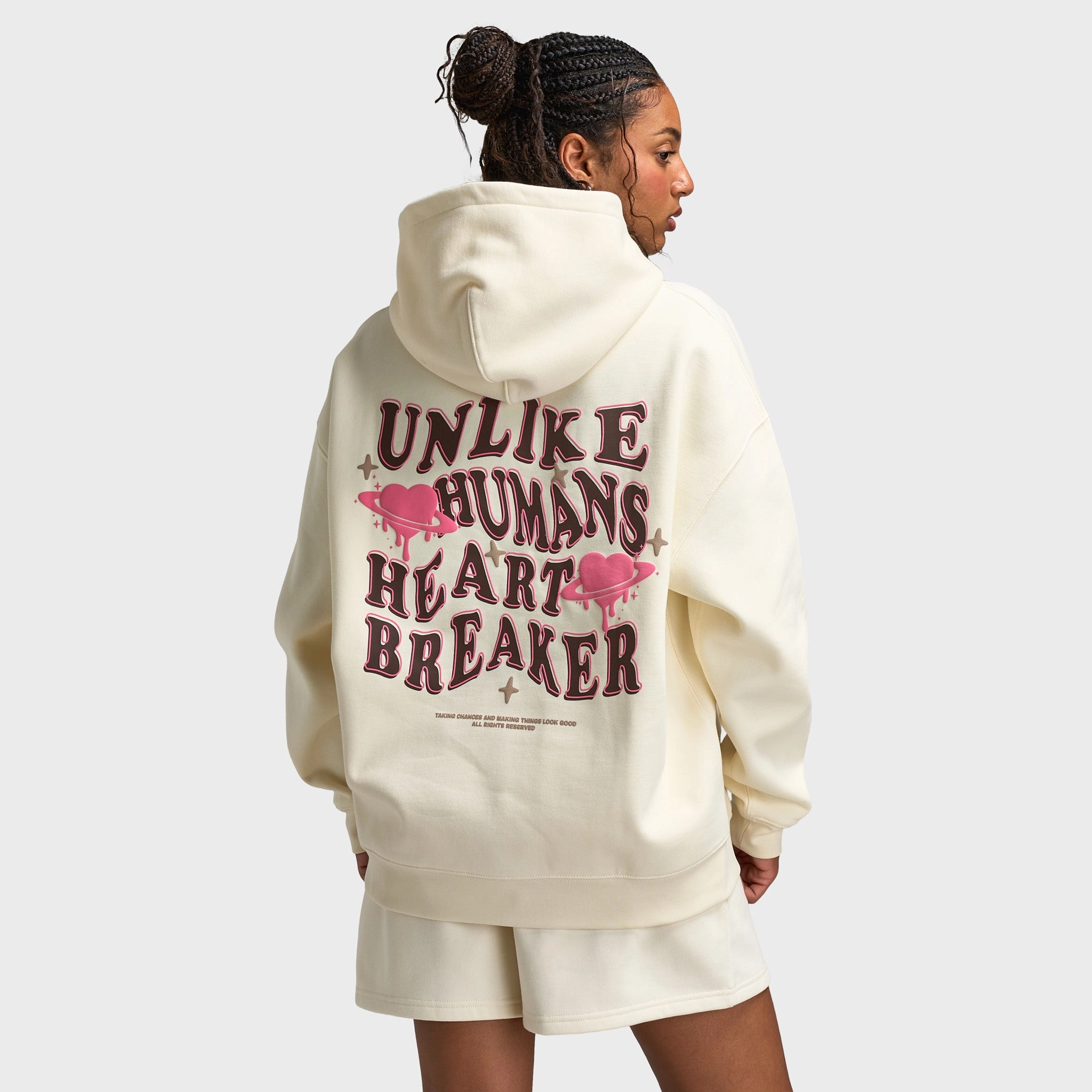 360?? Visibility Double Breasted Unlike Humans Women's Wave Overhead Hoodie / Tofu