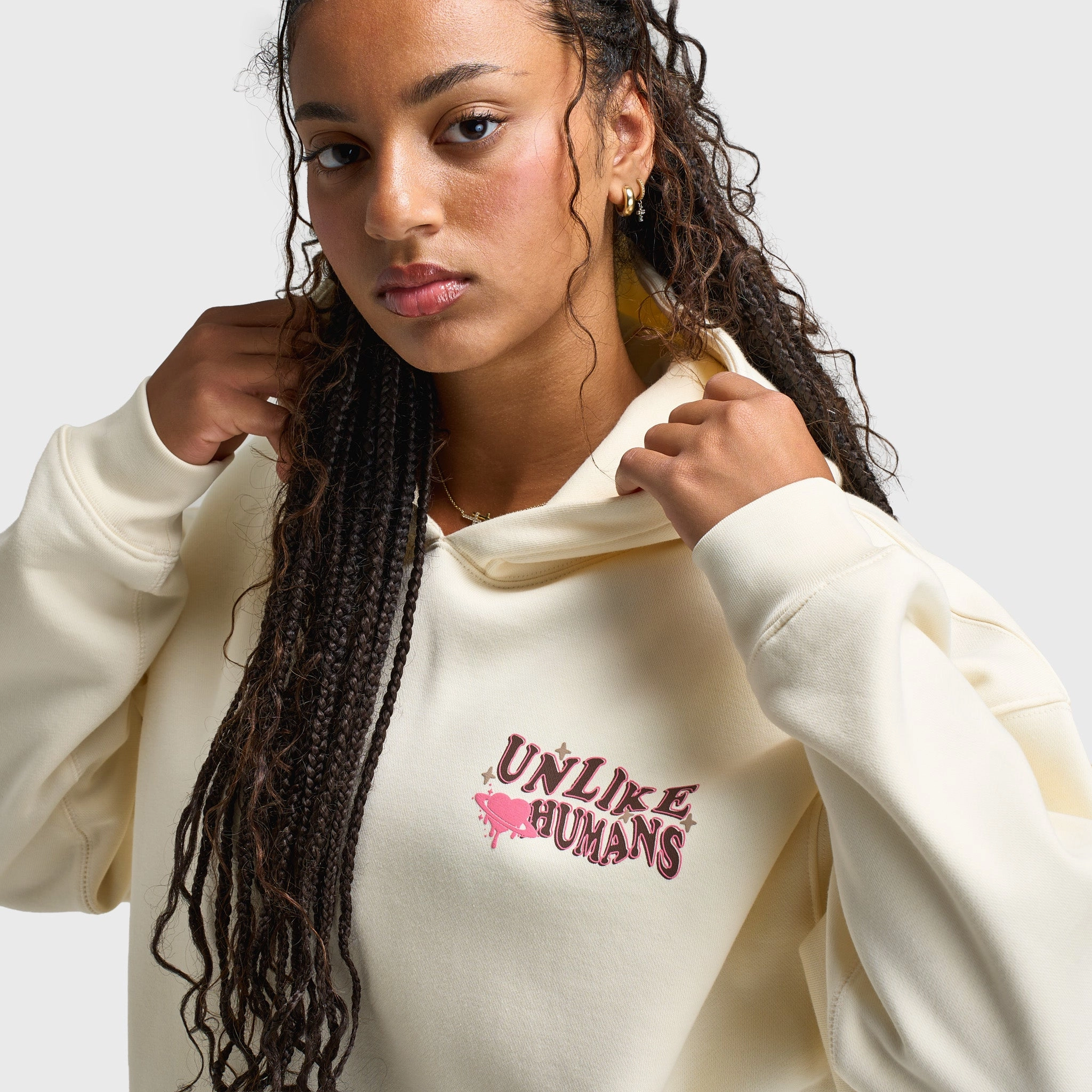 Unlike Humans Women's Wave Overhead Hoodie / Tofu Weekend Ready TapedZippers