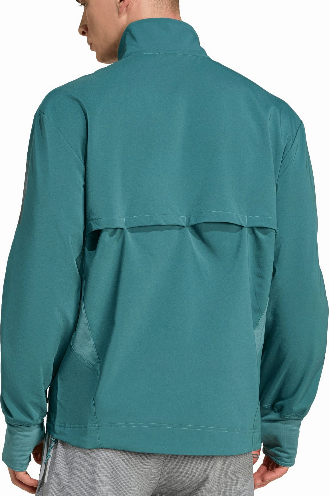 adidas Own The Run Winterized Mens Running Jacket - Green Comfort Fit Necklace
