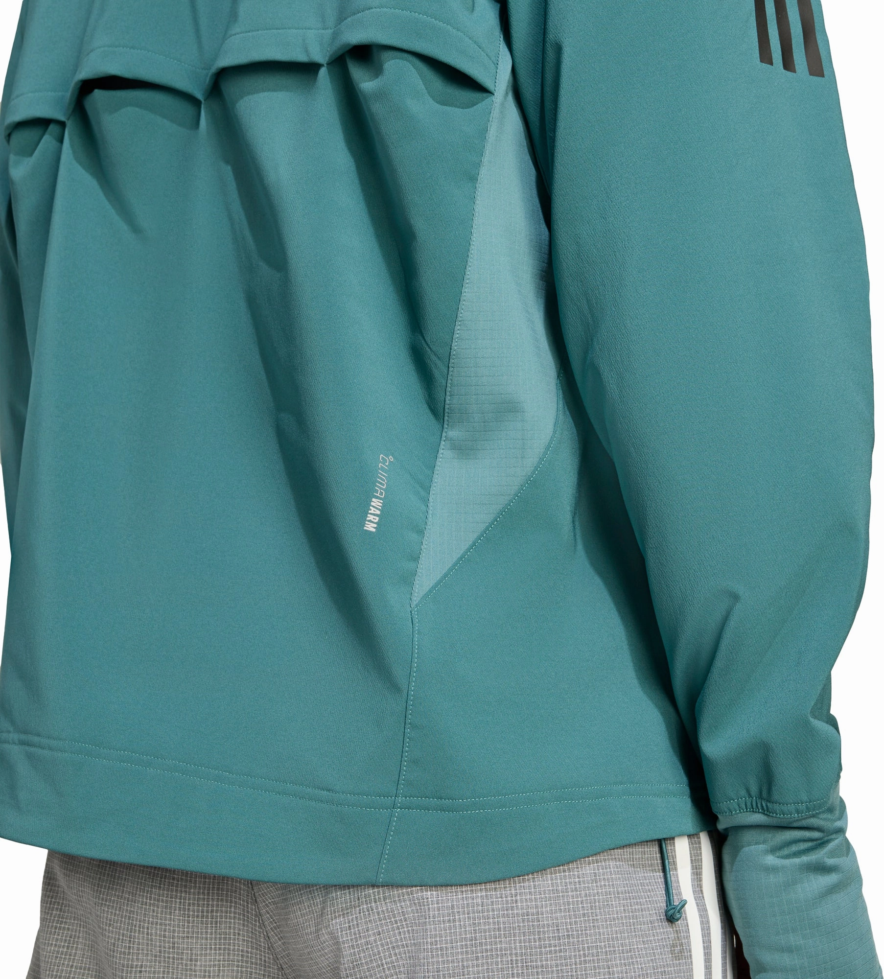 adidas Own The Run Winterized Mens Running Jacket - Green Beach Holiday