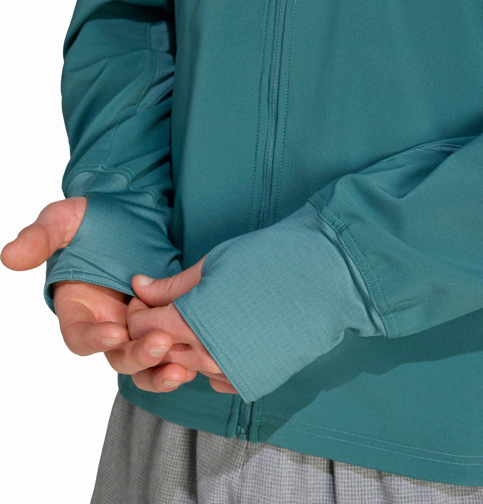 adidas Own The Run Winterized Mens Running Jacket - Green Core Vent Zones