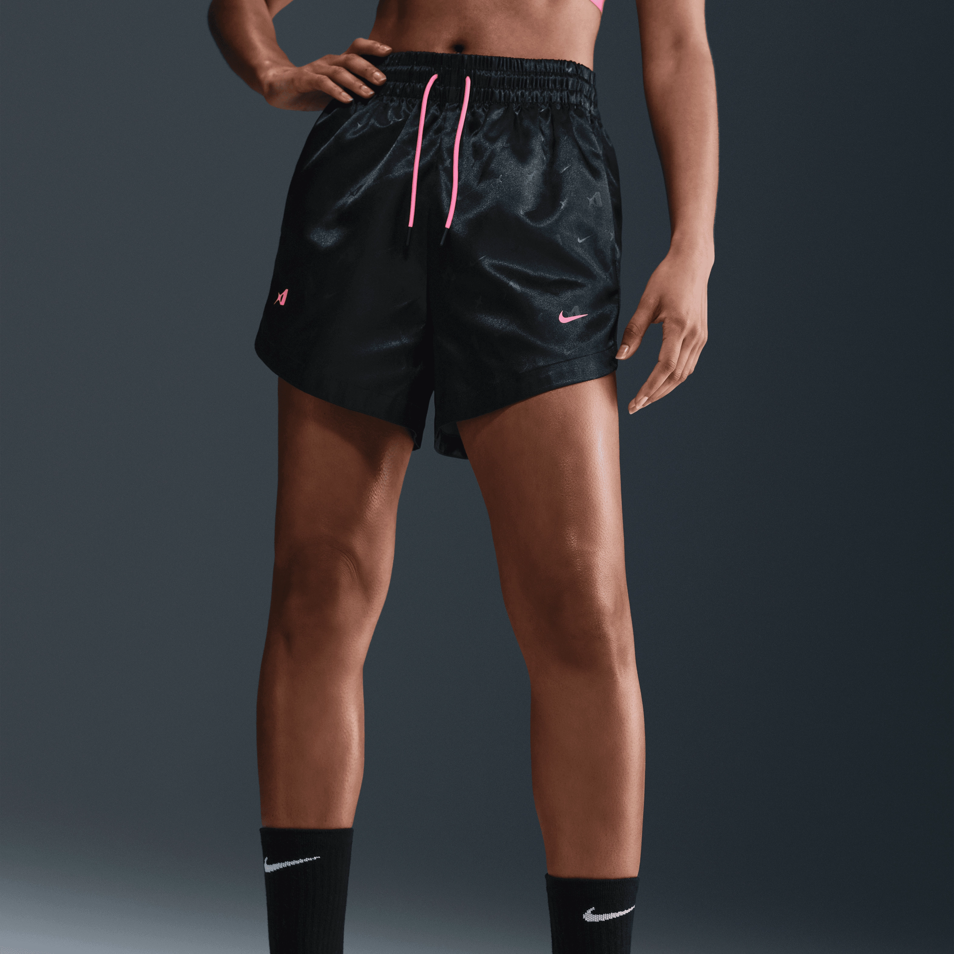 Nike A'ja Wilson Women's Basketball Shorts Clean Finish neon colors