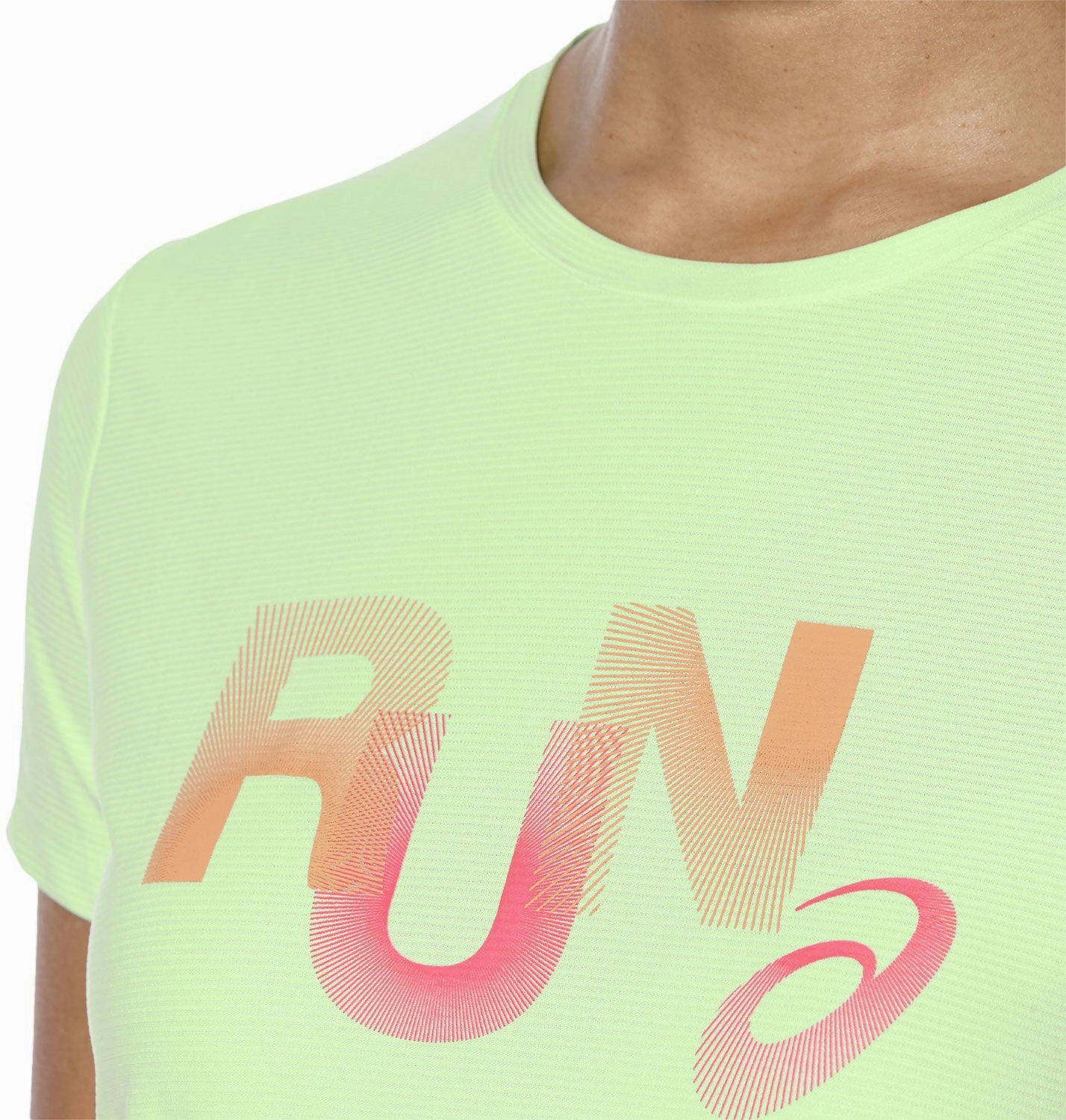 Asics Graphic Short Sleeve Womens Running Top - Green Cool and casual