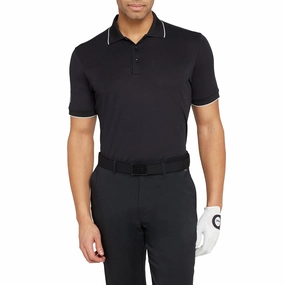 Galvin Green Marty Golf Shirt - Black Club Attire Unstructured Hem
