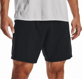 Cold Weather Gear Under Armour Woven Graphic Mens Running Shorts - Black