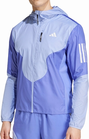 adidas Own The Run Mens Running Jacket - Blue Heavy Duty YKK Zipper Quality