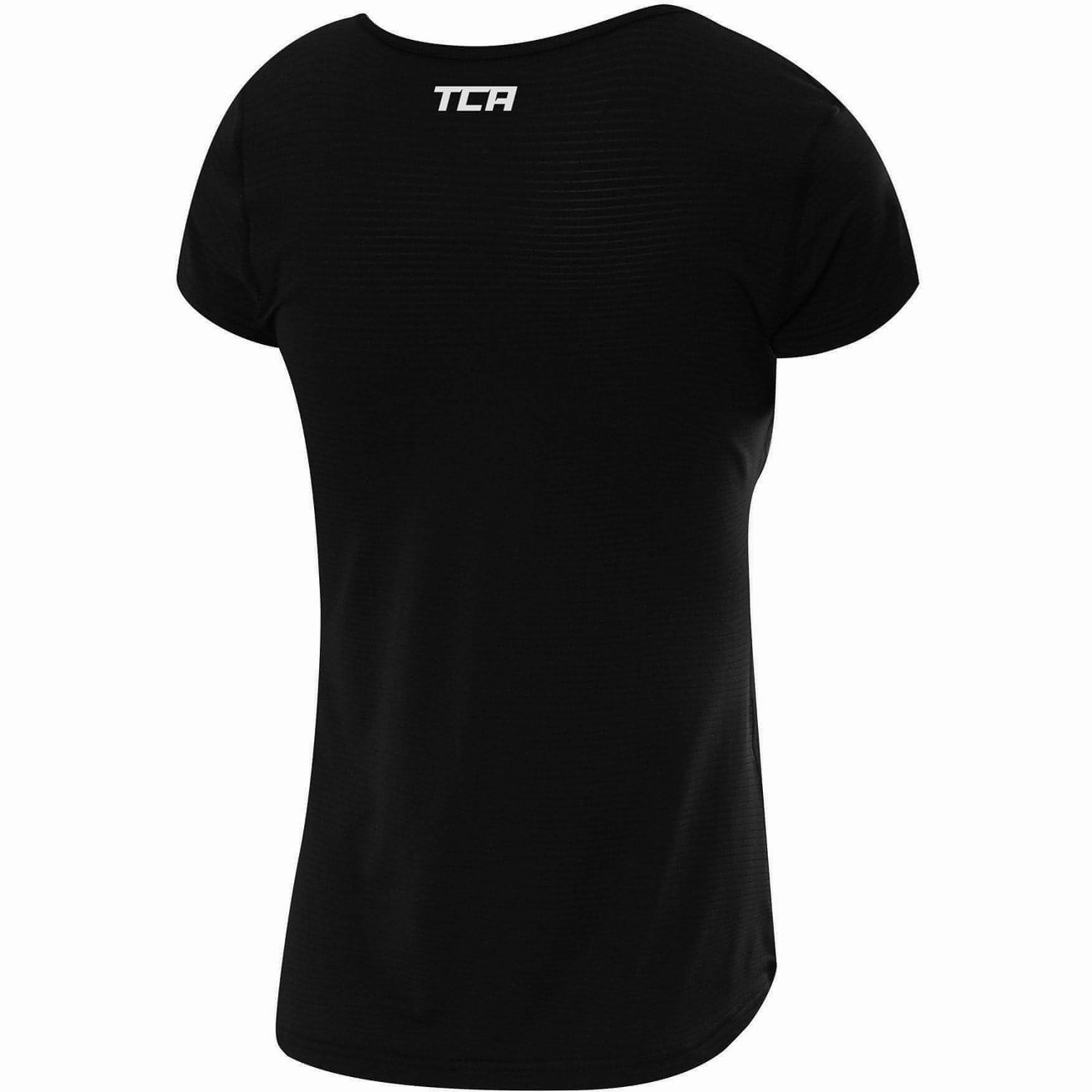 Teen Fresh Quiet Charm TCA Air Scoop Neck Short Sleeve Womens Training Top - Black