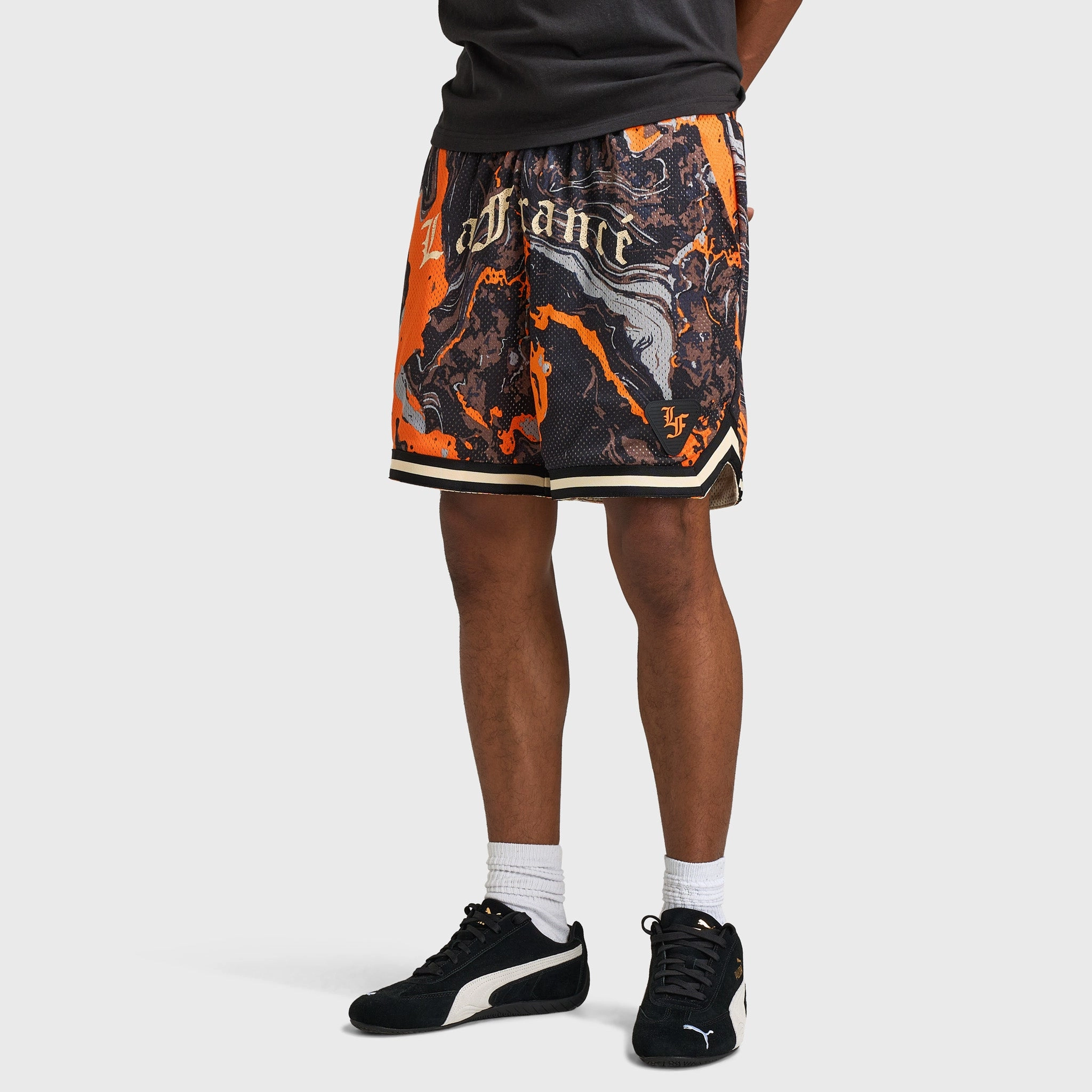 Sustainable Manufacturing Puma Lafrance HEEM Era 6" Short Orange Glo / AOP