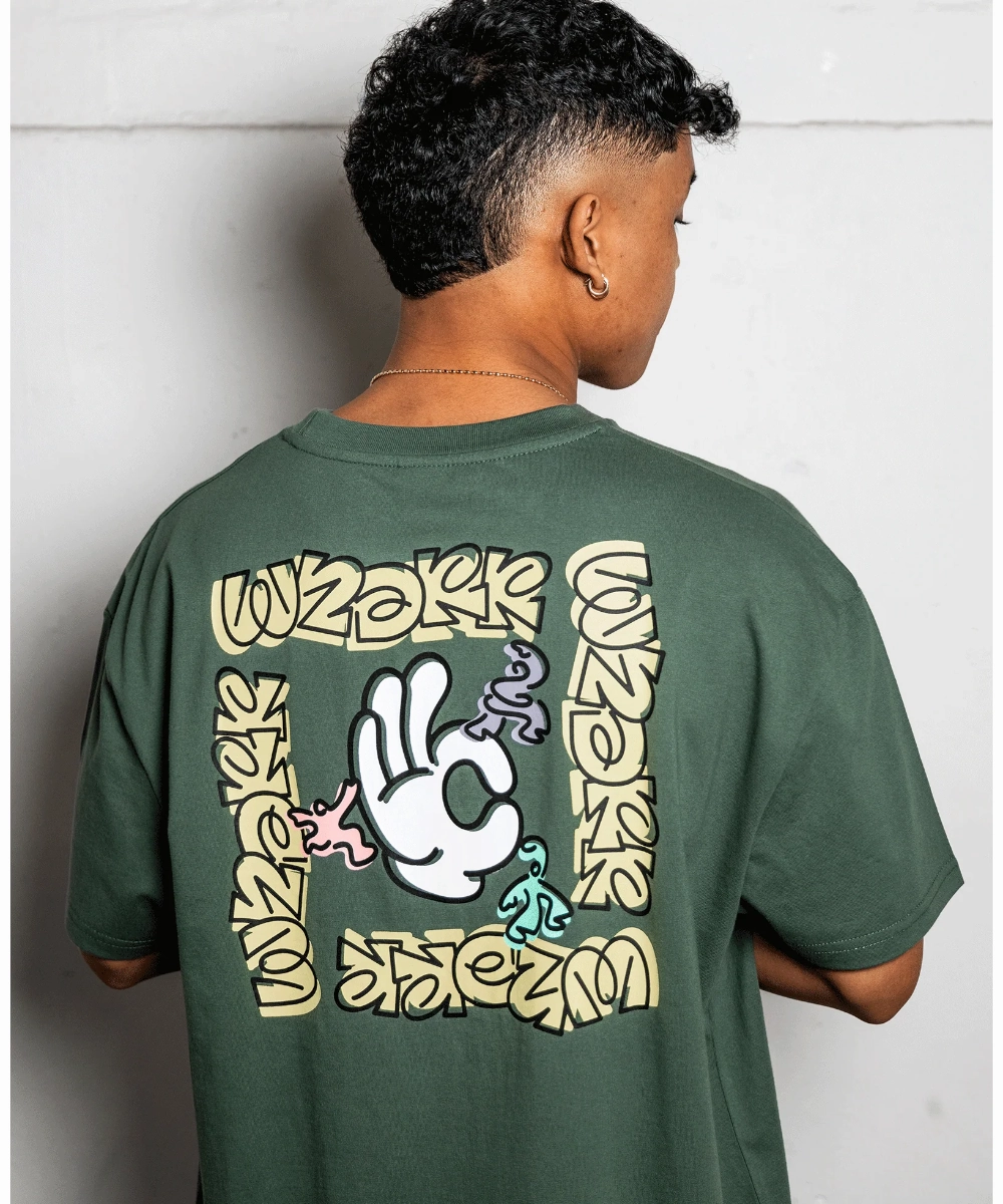 Match Fit WNDRR Mood Box Fit Tee (Dark Green)