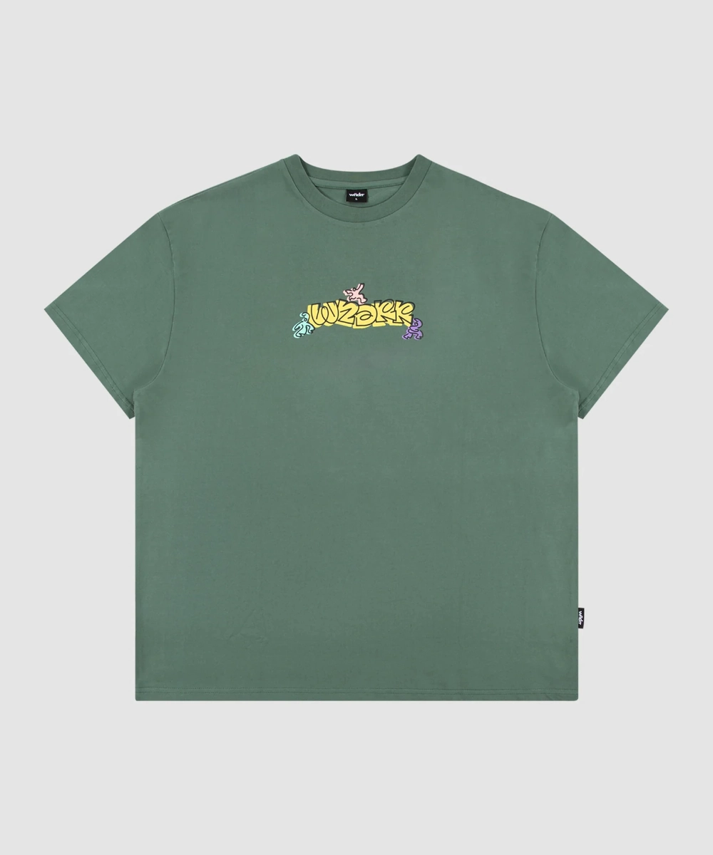 SeamlessPockets Carry Ease WNDRR Mood Box Fit Tee (Dark Green)