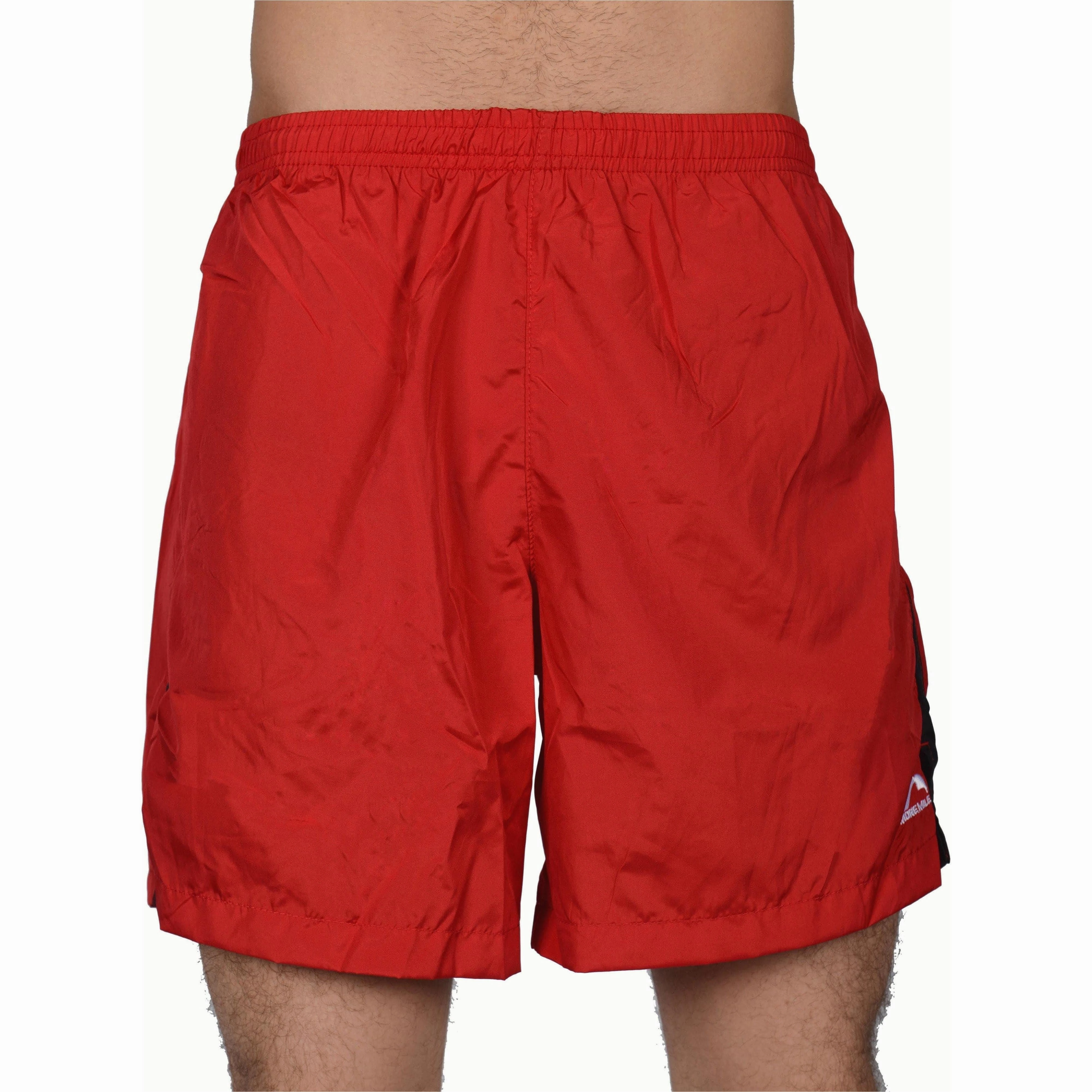 More Mile Zorbo 7 Inch Baggy Mens Running Shorts - Red swimming suit alternative Wedding Gift