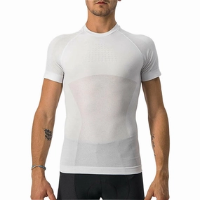 Degree Castelli Core Seamless Short Sleeve Mens Cycling Base Layer - White