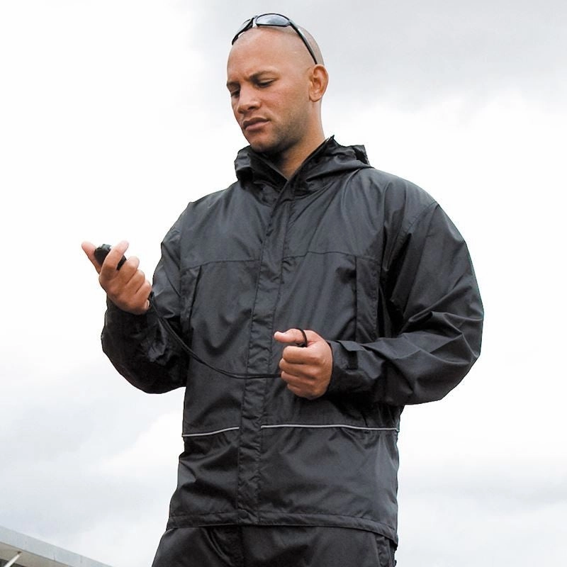 Waterproof 2000 Ripstop Team Jacket | BLACK Ocean Fit Open Glow