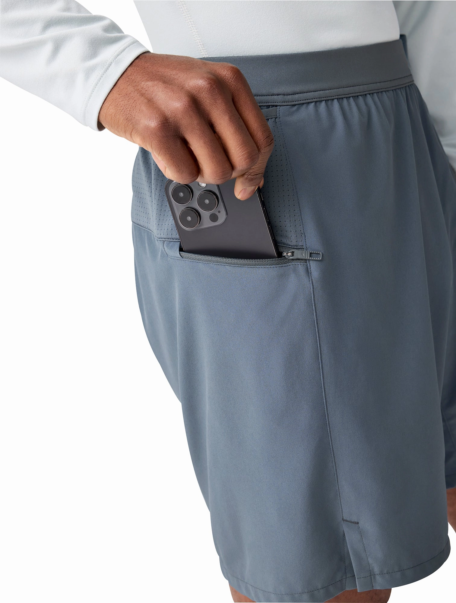 Brooks 7 Inch Journey 2 In 1 Mens Running Shorts - Grey Weekend Outfit