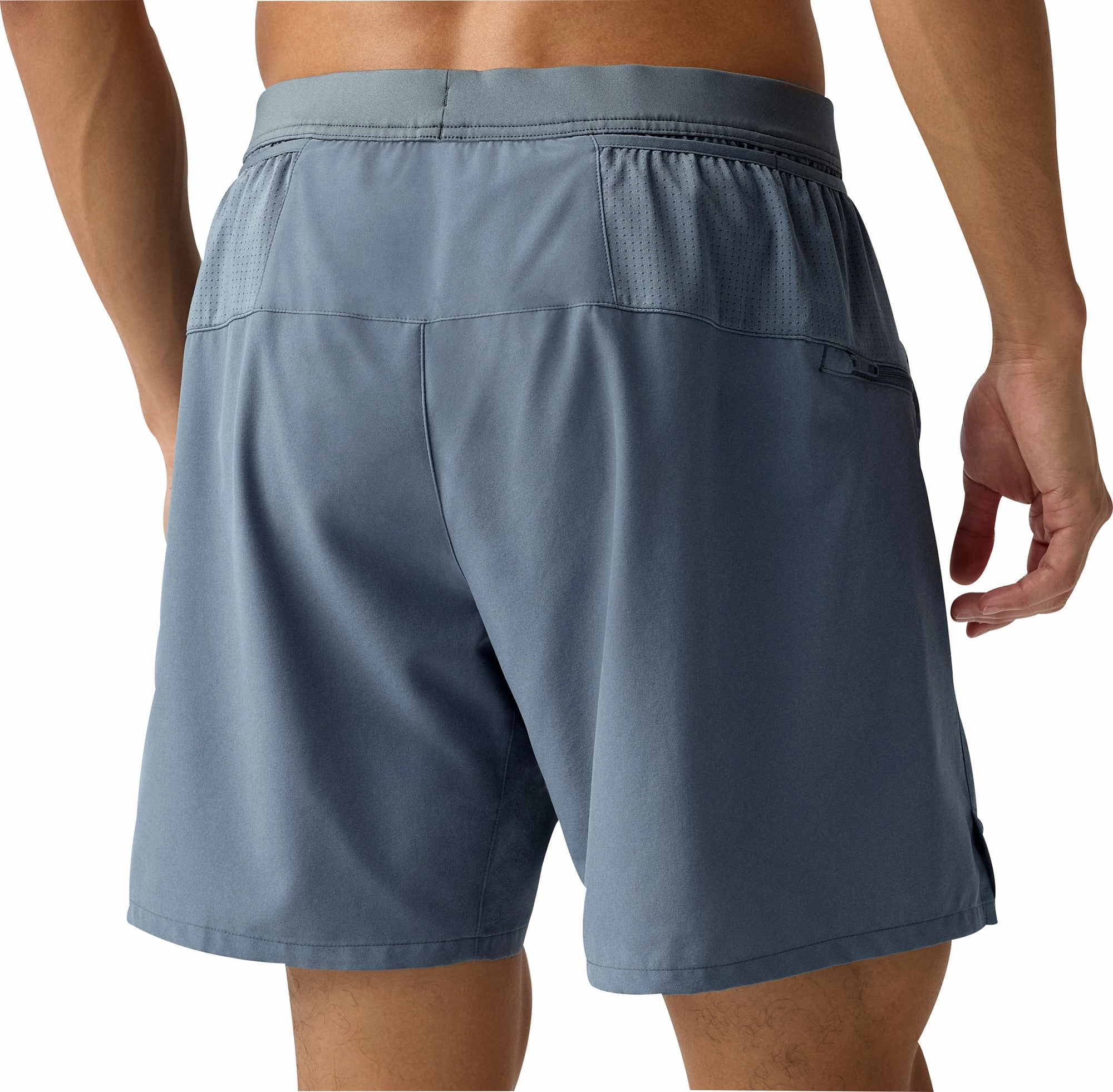 Sustainable Linen shorts Brooks 7 Inch Journey 2 In 1 Mens Running Shorts - Grey