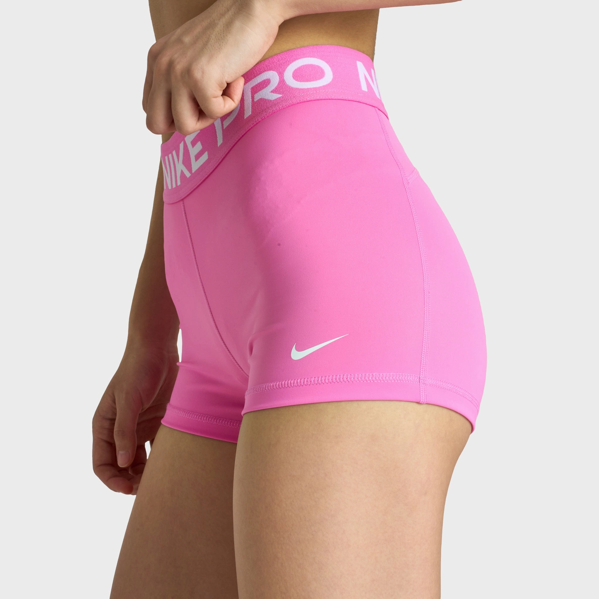 Easy Care Fabric Collectible Nike Pro Women's 365 Shorts 3" Playful Pink / White