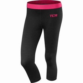 event venue Storage TCA Pro Performance Endurance Womens 3/4 Capri Running Tights - Black