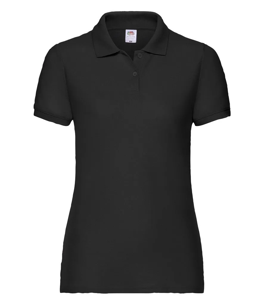 Lady-Fit 65/35 Polo | BLACK Antibacterial lining