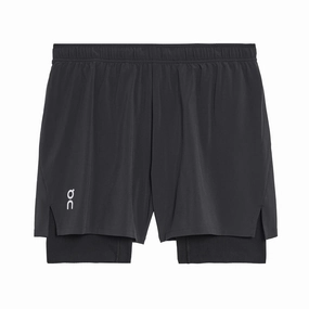 On Men's Pace Shorts Black Fresh Ease EcoFriendlyDye