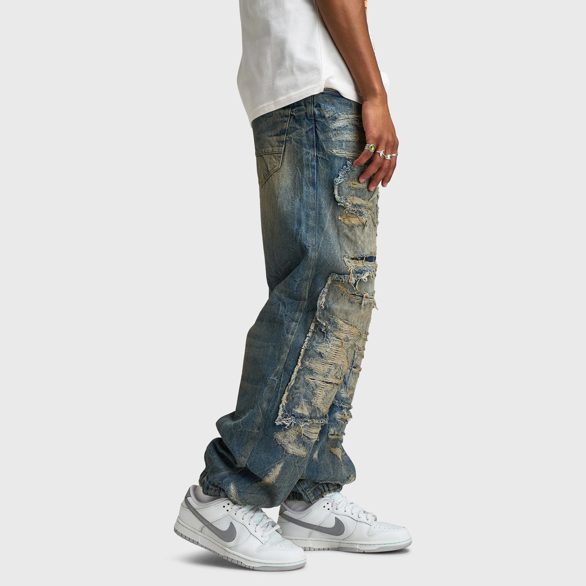 Jordan Craig Reconstructed Brian Fit Jeans / Lager Neutral Vibrant Chill Outfit Gym Ready Slim Teen Outfit