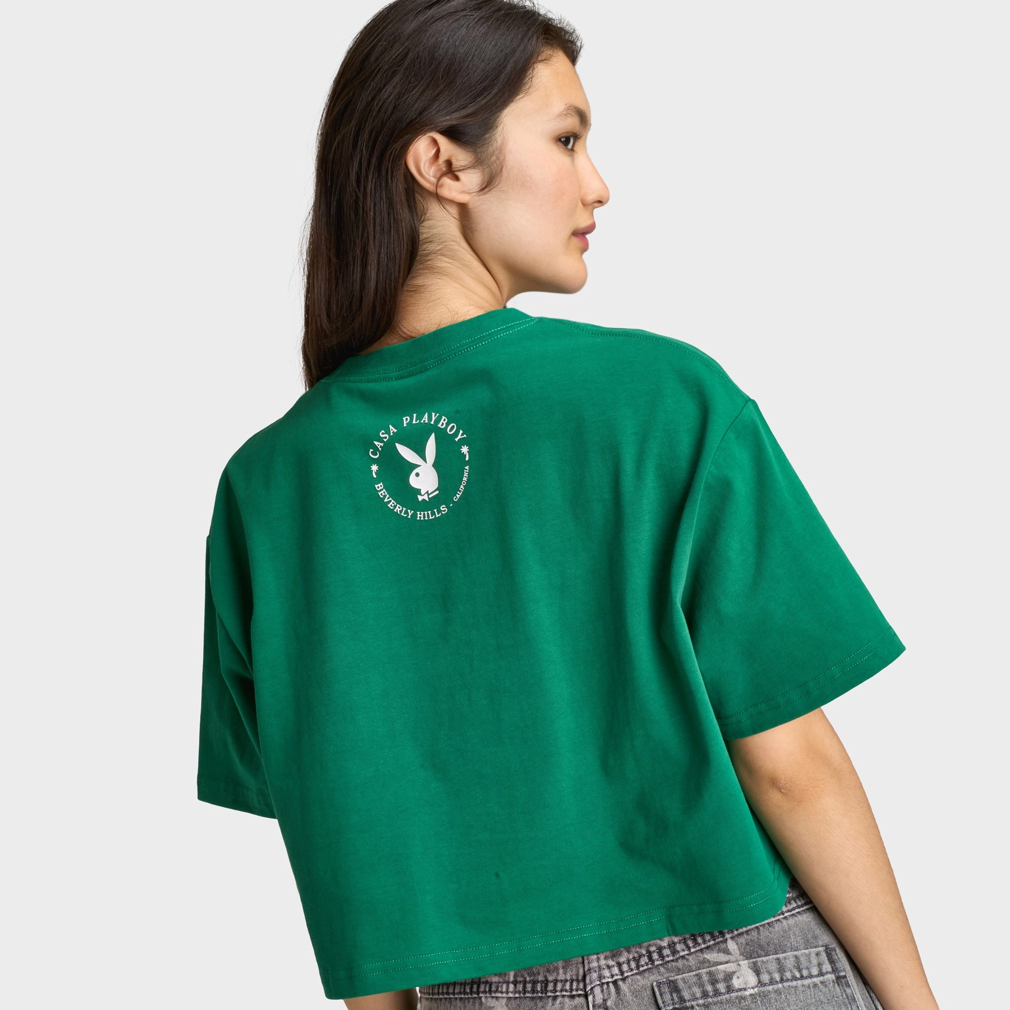 Playboy Women's Olga De Mar Tennis Tee / Verdant Green Classic Smart