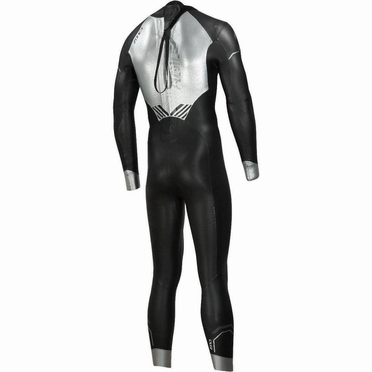 Zone3 Agile Mens Wetsuit - Black Seamless Sleeve Construction Reinforced Stress Points