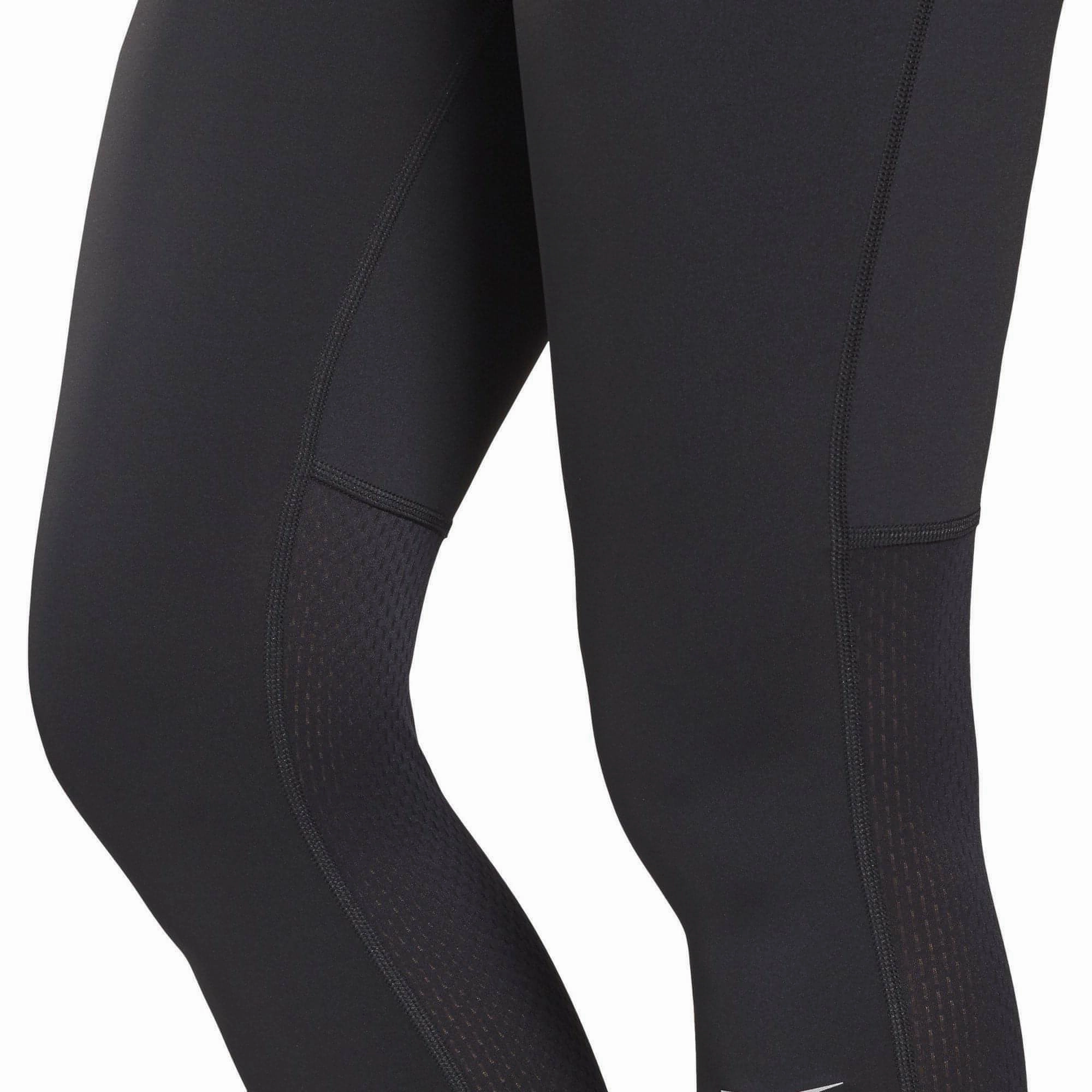 dry-cleanable Reebok Essentials Womens Long Running Tights - Black