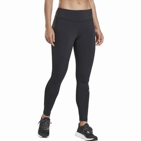 Reebok Essentials Womens Long Running Tights - Black Athleisure Leg decor