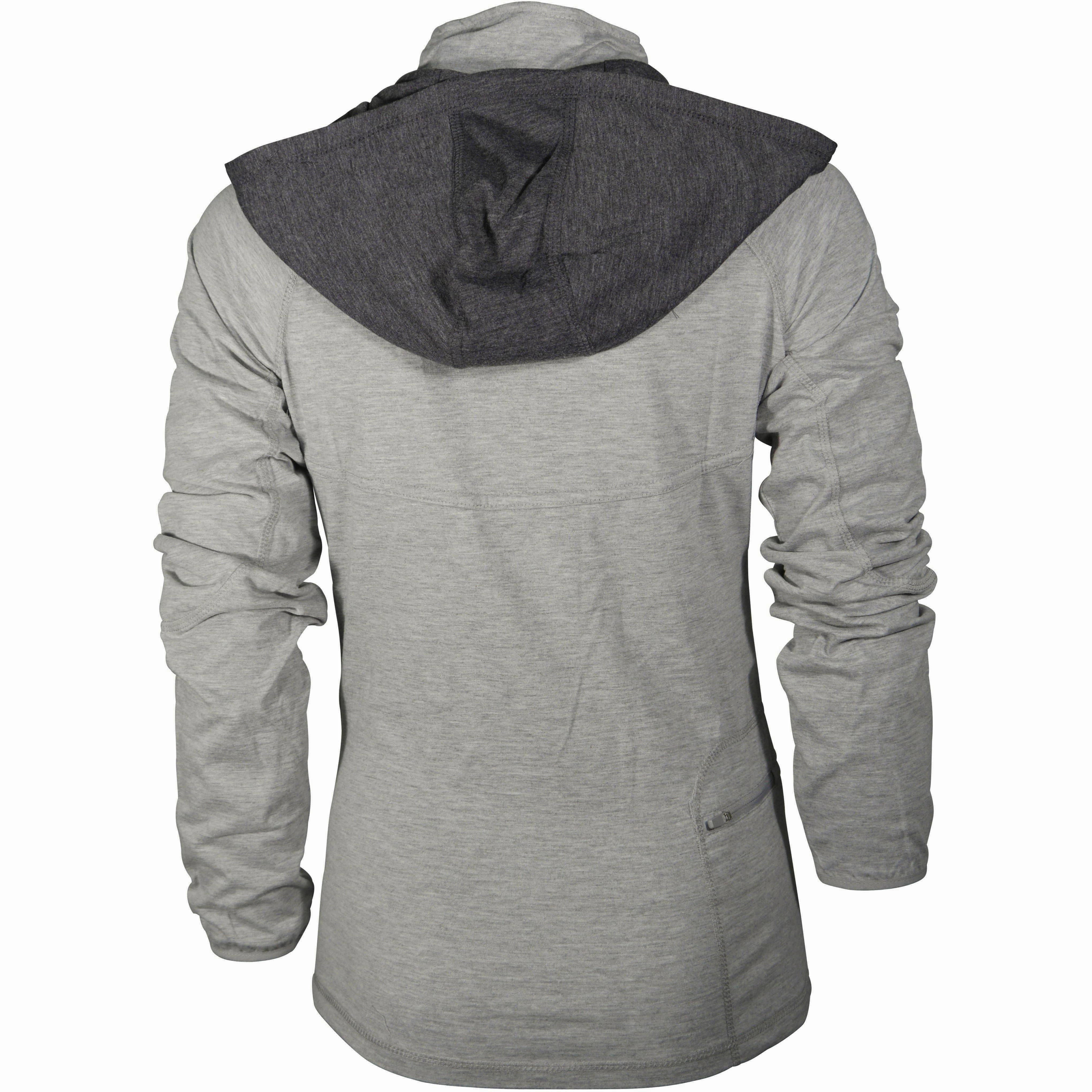 Birthday gift More Mile Marl Full Zip Womens Training Hoody - Grey