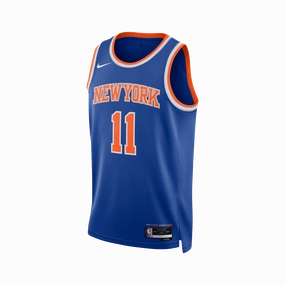 land based Anti Pill Fabric Nike Dri-FIT NBA Icon Edition Swingman Jersey - Jalen Brunson New York Knicks