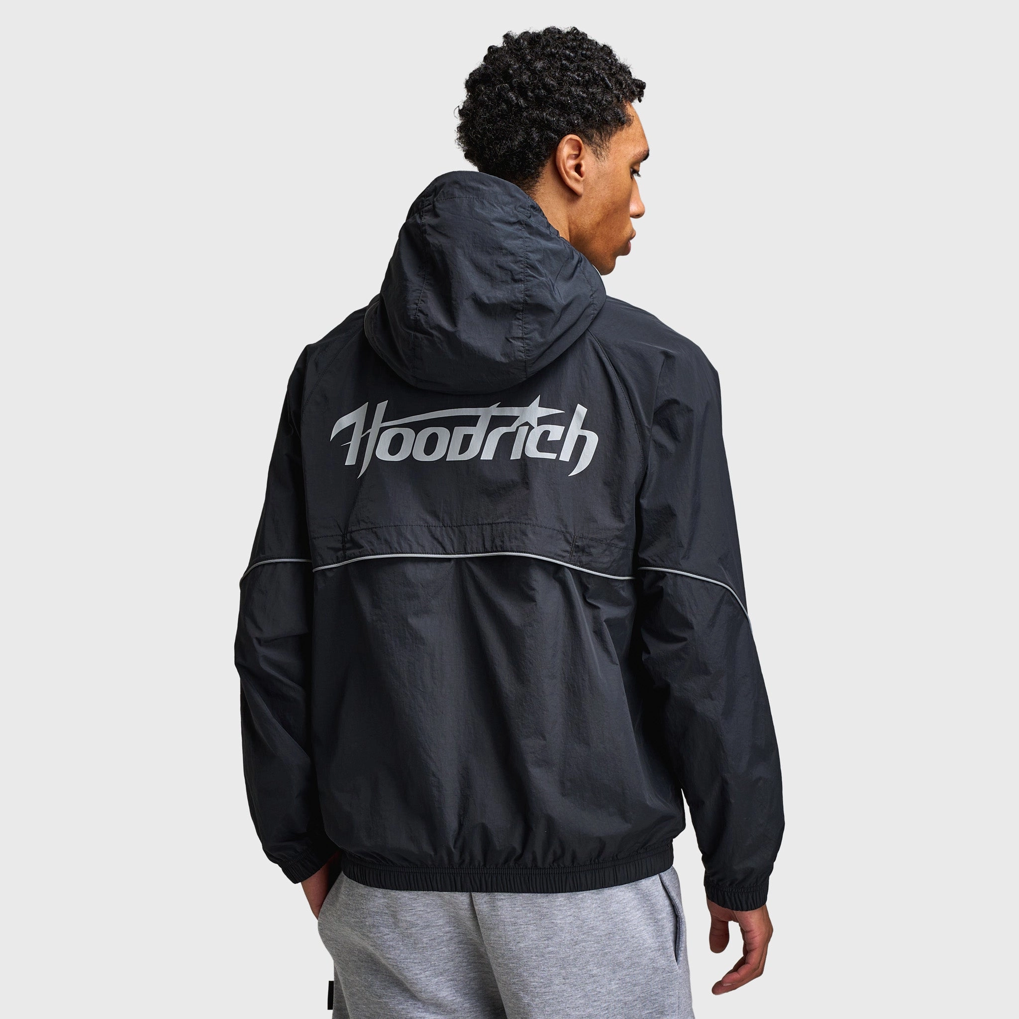 Hoodrich Cypher Woven Jacket Black / Reflective Modern Layers DurableStitching