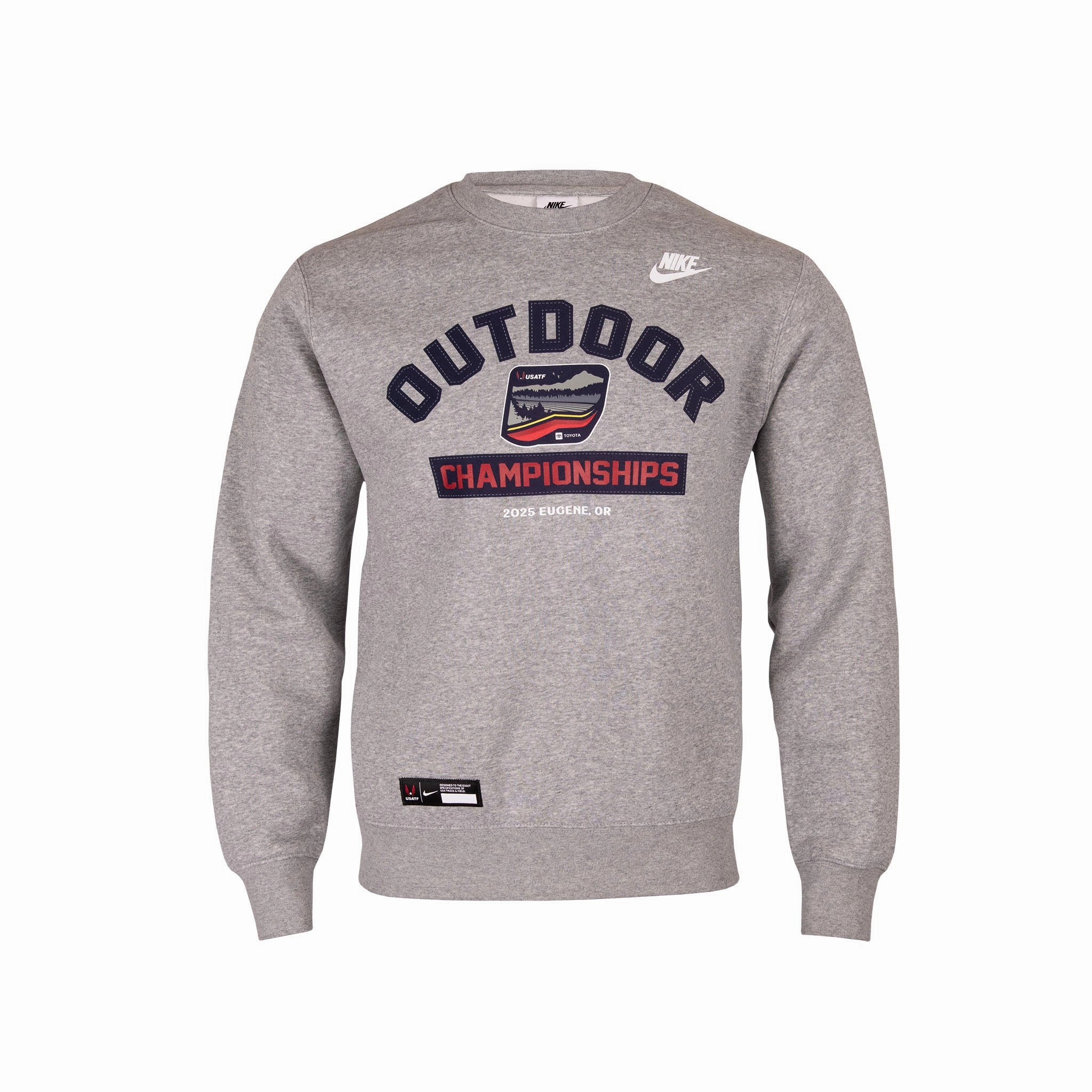 Runway Inspired Nike USATF Adult 2025 Outdoor Champs Fleece Crew